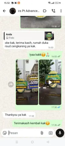 Testimonial Papan Bunga Pernikahan pondok cabe