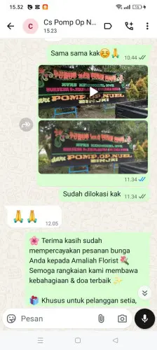 Testimonial Papan Bunga pondok cabe