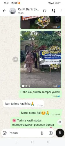 Testimonial Papan Bunga pondok cabe